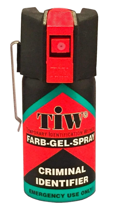 Spray de defensa 40 ml TIW farb-gel Version tapa o Clip cinturón nueva version